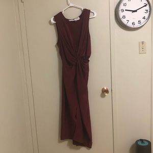 Burgundy classic dress